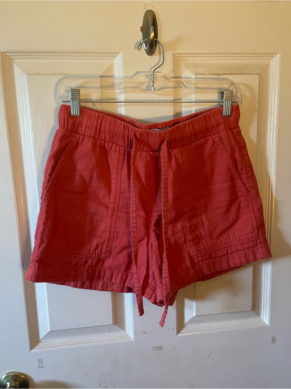 LOFT Coral Drawstring Athletic Shorts